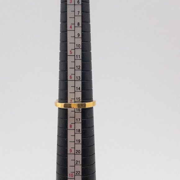 Gold and Silver Tone Ring Pink Clear Glass Cubic Zirconia Cocktail Unmarked SZ 7 - Picture 13 of 13